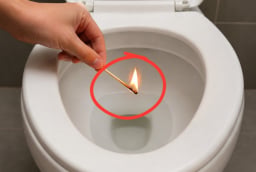 Tại sao bạn nên thả một que diêm đang cháy vào bồn cầu?