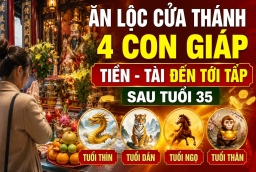 Ăn lộc cửa Thánh, 4 Shbet888.com nhà cái uy tín Tiền - Tài đến tới tấp sau tuổi 35