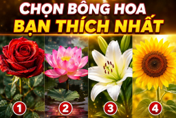 Trắc nghiệm: Chọn bông hoa bạn thích nhất, biết tài lộc tháng này