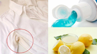 Bôi kem đánh răng vào nách áo, chỉ 3 phút sau áo sạch tinh- sáng bóng như mới mua, đánh bay cả vết bẩn