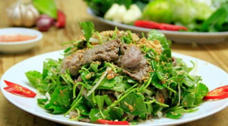 Làm nộm rau má thịt bò ngon giòn- bổ dưỡng chỉ với nguyên liệu rẻ tiền này, hấp dẫn hơn cả ngoài hàng