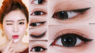 6 bước trang điểm đơn giản giúp đôi mắt to tròn như mắt mèo