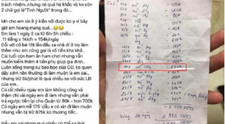 Nữ nhân viên làm thêm kêu 'oan' 17 ngày đi làm muộn bị trừ sạch lương, dân mạng phản ứng cực 'gắt'