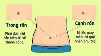 Xem tướng nốt ruồi vùng bụng, có nốt ruồi này muốn nghèo cũng khó