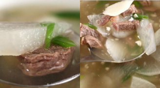Xương bò cứ hầm với loại củ này, có ngay món canh ngon, rẻ tiền mà lại được ví 'bổ như sâm'