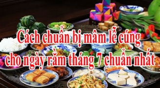 Mâm cỗ cúng Rằm tháng 7 mùa giãn cách chỉ cần chuẩn bị những thứ này, đơn giản mà đầy đủ