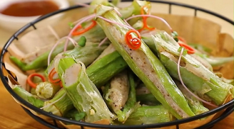 Cách làm đậu bắp nhồi cá thác lác chiên giòn khiến cả nhà mê mẩn