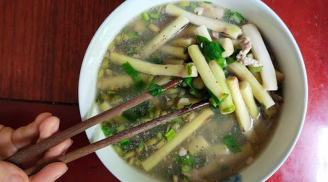 Ngó khoai nấu mẻ ngọt thanh tròn vị lại không lo bị ngứa