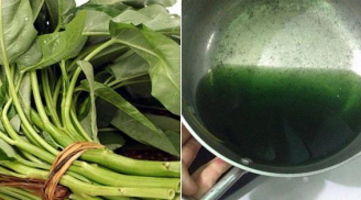 Nước luộc rau muống chuyển màu xanh đen có ăn được không hay đổ đi: Chuyên gia nói, nhiều người sai lầm lâu nay