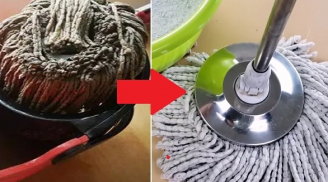 Cây lau nhà chuyển màu đen, bốc mùi khó chịu, dùng 5 nguyên liệu này là sạch bong như mới