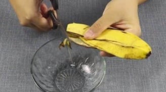 Cắt nhỏ vỏ chuối rồi thêm chút muối, chút bột giặt vào, chỉ sau 1 đêm, gián 'khiếp vía' chẳng dám bén mảng
