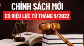 Những chính sách mới có hiệu lực từ tháng 9/2022, liên quan tới người lao động - tiền lương