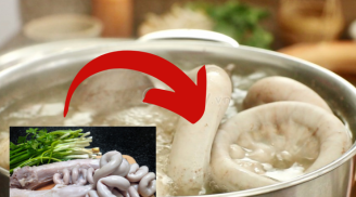 Đầu bếp nói nhỏ: Lòng lợn luộc chỉ cho nước lã là sai, bỏ thêm 1 thứ là lòng trắng tinh, giòn sần sật