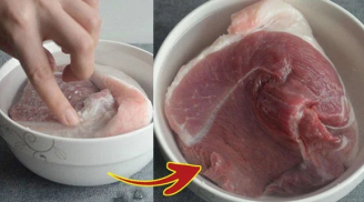 Lấy thịt từ ngăn đá cứng đơ như gạch, cho vài giọt này vào 5 phút là mềm tươi, tha hồ nấu nướng
