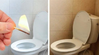 Thả một que diêm đang cháy vào bồn cầu: Giải quyết cả tá vấn đề, ai nấy đều khen ngợi