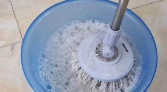 Nguyên liệu rẻ như cho giúp lau sạch sàn nhà, không chỉ hết bụi bẩn, sàn nhà còn thơm nức