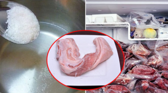 Lấy thịt trong tủ lạnh đông cứng tới đâu, thêm giọt này vào sẽ rã đông trong vài phút