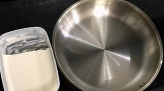 Lấy 1 quả chanh làm theo cách này, đáy nồi và chảo inox dùng lâu cáu bẩn đến mấy cũng sạch tinh