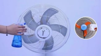 Cách làm sạch quạt điện không cần tháo khung cực dễ lại tiết kiệm thời gian: Phụ nữ cũng làm được