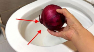 Bồn cầu có mùi hôi khó chịu, dùng một củ hành tây sẽ giải quyết hết vấn đề