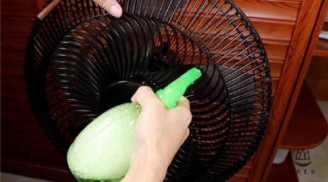 Quạt điện có bẩn cỡ nào, làm theo mẹo này, không cần tháo khung, bụi tự rơi xuống