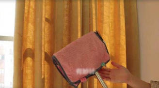 Rèm cửa có cũ và bẩn đến mấy, làm cách này cũng sạch bong như mới, không cần tháo khung