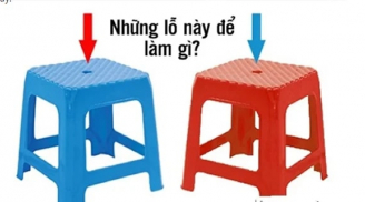 Vì sao ghế nhựa luôn có lỗ tròn ở giữa: Công dụng thực sự khiến nhiều người phải bất ngờ