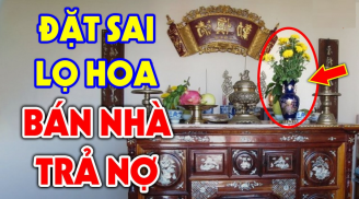Lọ hoa trên bàn thờ đặt bên trái hay bên phải mới đúng? Làm sai lộc rơi đi hết