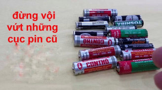 Ra đường cầm theo cục pin cũ, tưởng chỉ vứt đi mà giải quyết vấn đề lớn
