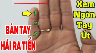 Độ dài ngón út “nút thắt” số mệnh: Ai có 1 điểm này tha hồ mà sướng