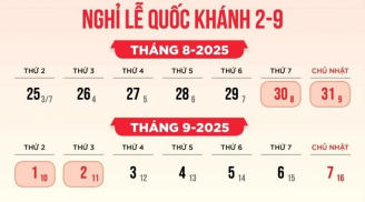 Lịch nghỉ lễ 2/9/2025: Người lao động được nghỉ 4 ngày?