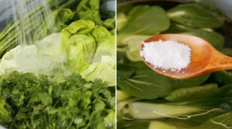 Rau ngâm nước muối bao lâu là sạch thuốc mà vẫn xanh giòn?