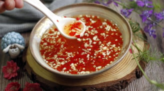 Cách pha nước chấm mắm tỏi ớt nổi đẹp mắt