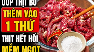 Ướp thịt bò thêm vào 1 thứ, thịt hết hôi, mềm ngọt