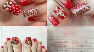 Hóa đơn làm móng hơn 2 triệu đồng của mẹ bỉm sữa gây tranh cãi