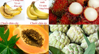 Mẹo phân biệt hoa quả chín ép bằng thuốc và chín tự nhiên đơn giản nhất
