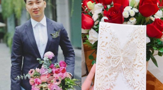 'Choáng' với thiệp cưới 'uyên ương hồ điệp' của MC Thành Trung và bạn gái  tiếp viên hàng không