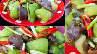 Làm món lòng vịt, gà xào mướp giòn mát cho bữa cơm ngày nắng nóng ai cũng ghiền