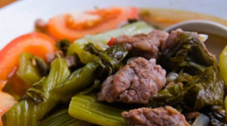 Canh dưa chua thịt bò nấu kiểu này ăn bao nhiêu cho đủ, ai chẳng ghiền