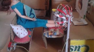 'Đồ hàng' từ bìa các tông của bé gái khiến thế hệ 8X, 9X xao xuyến nhớ về tuổi thơ 'dữ dội' của mình