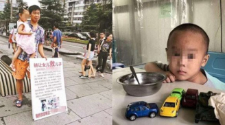 Hình ảnh ông bố bế con gái rao bán để cứu con trai gây phẫn nộ
