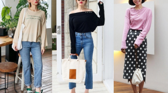 Các nàng cứ diện áo thun dài tay xuống phố trong những ngày gió mùa về đảm bảo xinh hết phần thiên hạ