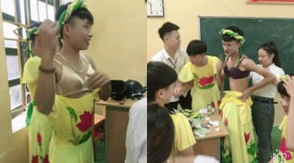 Con trai 'lớp người ta' giả gái đi thi văn nghệ  khiến dân mạng 'đứng ngồi không yên'