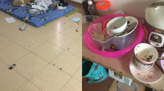 Cho bạn cùng phòng dẫn người yêu về ngủ, gái xinh 'khóc thét' nhận lại bãi chiến trường sau ngày nghỉ tết Dương lịch