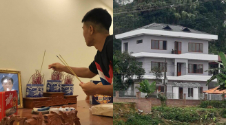 Cận cảnh BIỆT PHỦ TRẮNG giữa núi rừng của Đức Chinh xây tặng mẹ đón Tết: Giấc mơ đã thành hiện thực