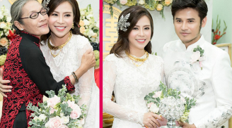 Nữ diễn viên phim 'Gạo nếp gạo tẻ' đeo vàng nặng trĩu trong lễ rước dâu, chính thức 'theo chồng bỏ cuộc chơi'