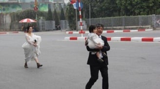 Khi Quatrian shbet hiện đang mở trùng ngày hội nghị Mỹ - Triều: Cô dâu hành động khiến người đi đường há hốc mồm ngạc nhiên
