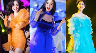 “Trào lưu” mặc đầm voan lòe loẹt đang được sao Việt lăng xê nhiệt tình trên sân khấu