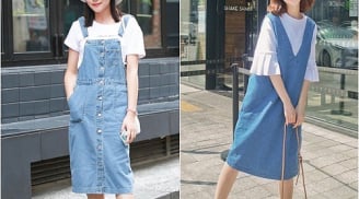 Hướng dẫn chị em cách phối đồ với váy yếm cực đáng yêu và xinh đẹp