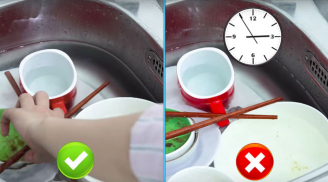 Bát đũa “tắm” ngập dầu mỡ cũng sạch bong trong 1 nốt nhạc nhờ bỏ túi mẹo nhỏ đơn giản này